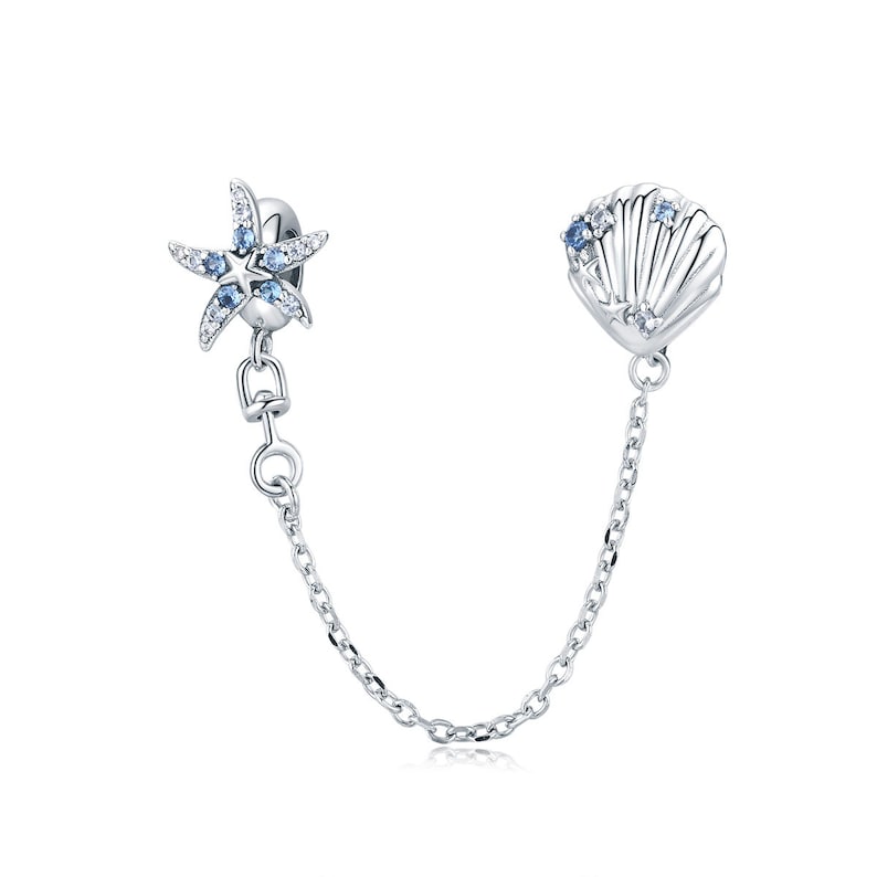 Seaworld Chain Sea World Safety Chain Charm for Bracelet, 100% Genuine 925 Sterling ...