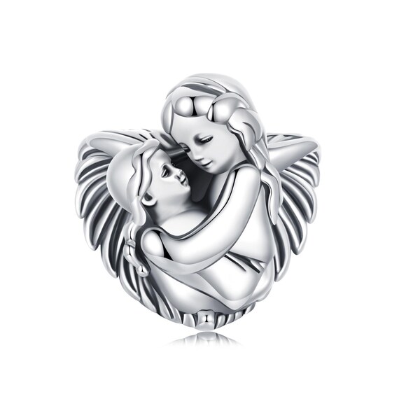 BUUKAAI 925 - Anello da abbraccio, in argento, regolabile, stile romantico, con abbraccio, per