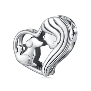 Cute Dog Charm, Charm for Bracelet, 925 Sterling Silver Charm, Gift for Her