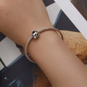 Witch Charm, Charm for Bracelet, 925 Sterling Silver Charm Fit Pandora Bracelets, Gift for Her image 2