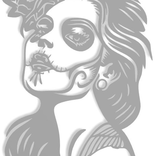 Plasma Cuttable "Day of the Dead Girl"