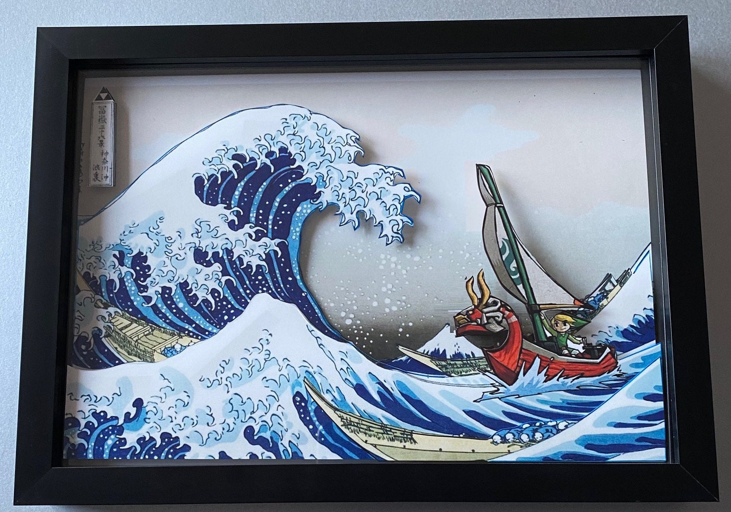 Legend of Zelda Great Wave off Kanagawa 3D Art Etsy UK