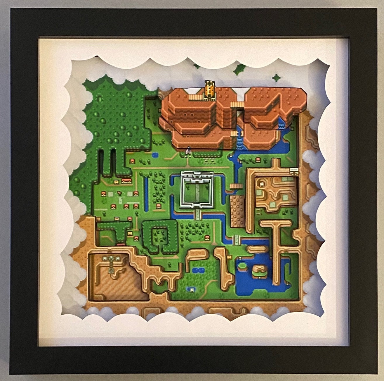 Legend of Zelda Link to the Past Hyrule Map  3D Art