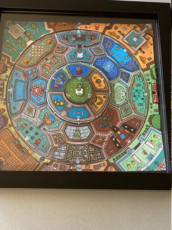 Download Legend Of Zelda Mandala 3d Art Etsy