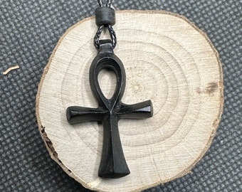 Ankh Pendant, Ankh Necklace, Ankh Pendant, Egyptian Cross, Wooden Necklace, Wooden Pendant, Religious