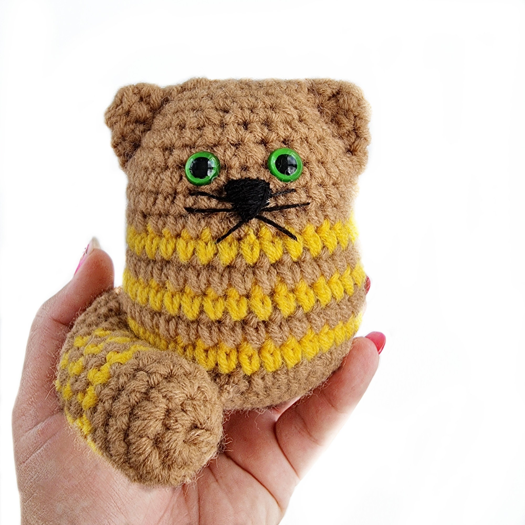 Fat Cat crochet pattern Instant Digital Template Amigurumi Etsy