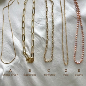 Gold Filled Chain Necklace: Paperclip, Snake, Rolo, Textured