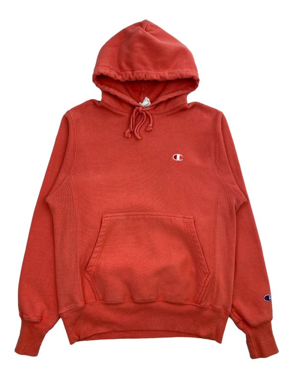 Champion Reverse Weave Coral Pink Hoodie Etsy