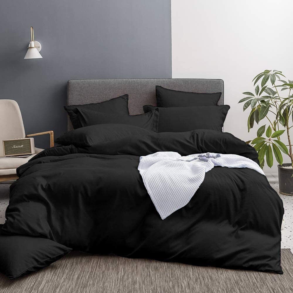 3pc Bamboo Cotton Duvet Cover Set 1 Duvet 2 Pillow Cases Etsy