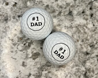 Mejor papá / Papá #1 / Regalo para papá / Pelotas de golf / Regalo para golfista /