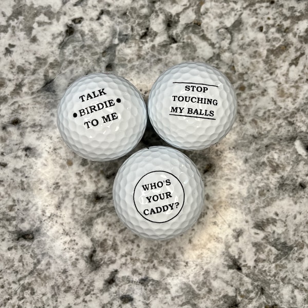 Funny Golf Balls Etsy