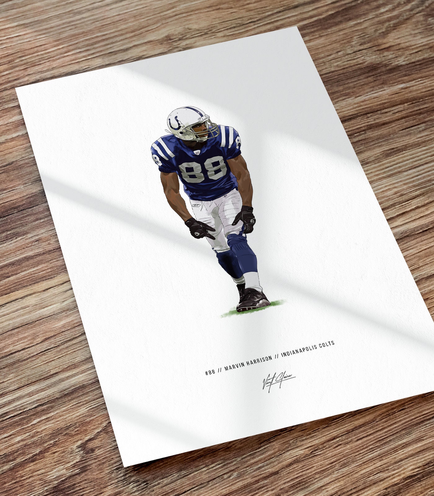 Marvin Harrison Jr Ohio State Buckeyes NFL Poster American 