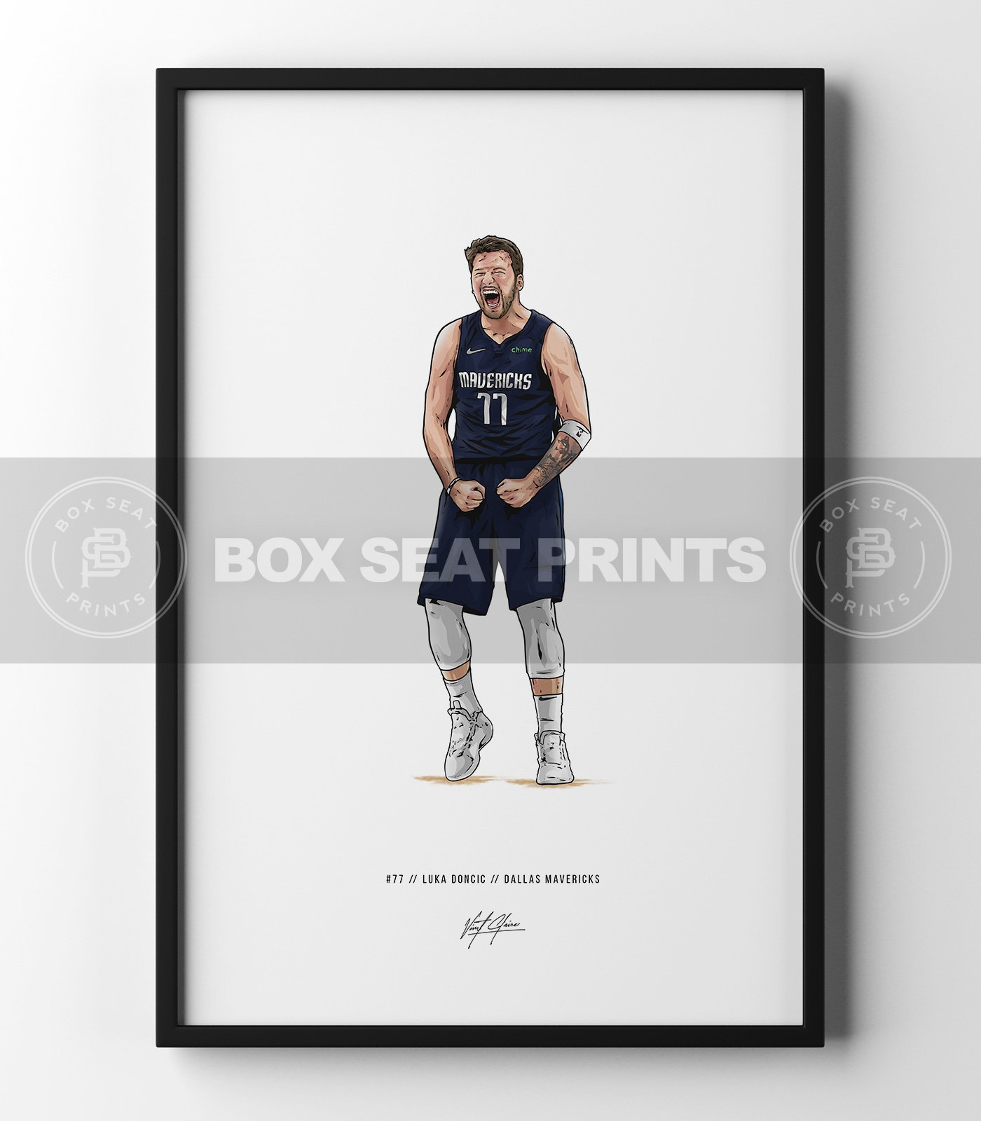 Luka Doncic Art Poster Dallas Mavericks Basketball Hand Made Posters C –  CanvasBlackArt