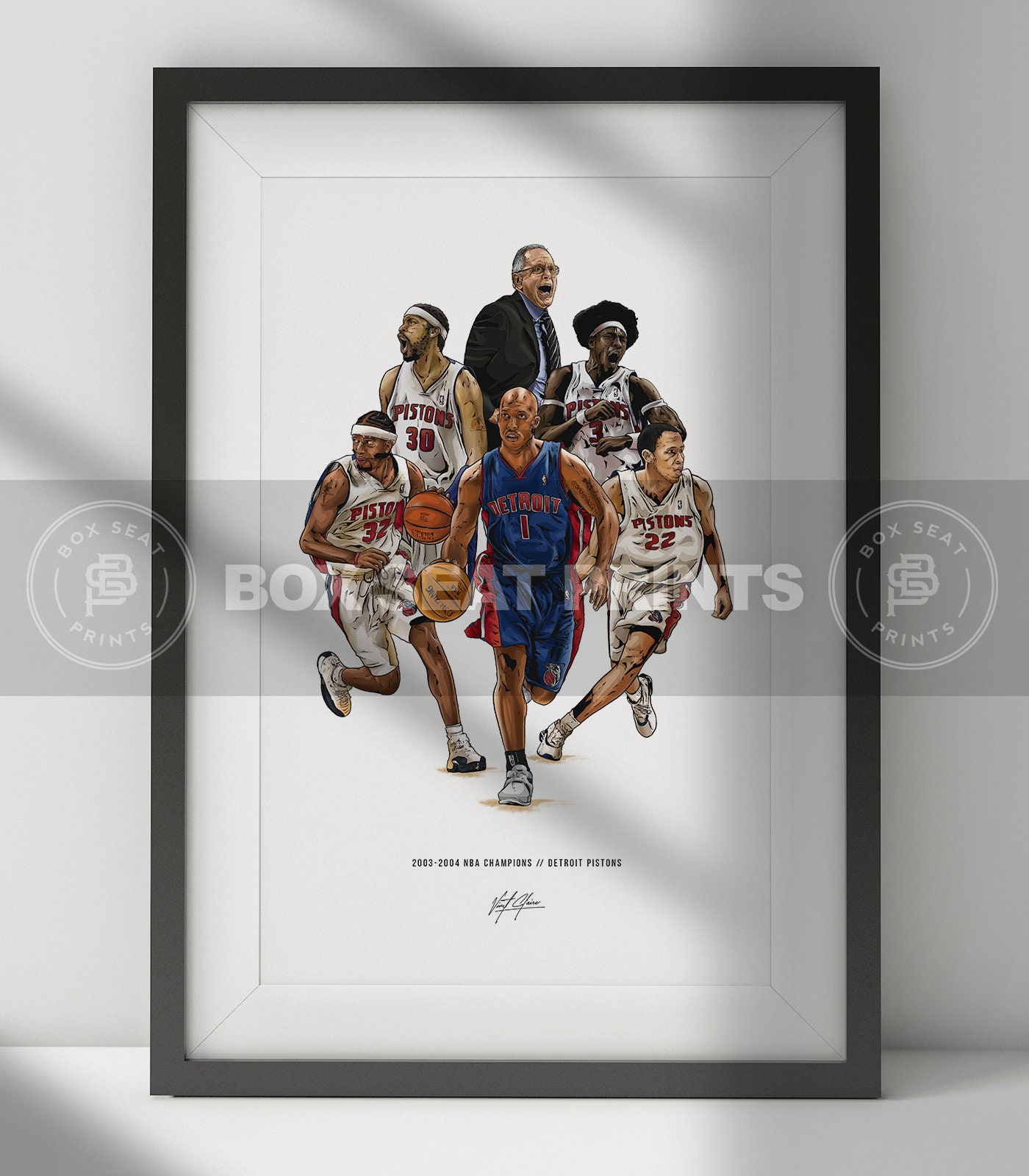 2004 Detroit Pistons The Palace Auburn Hills Unframed Panoramic Poster 3010