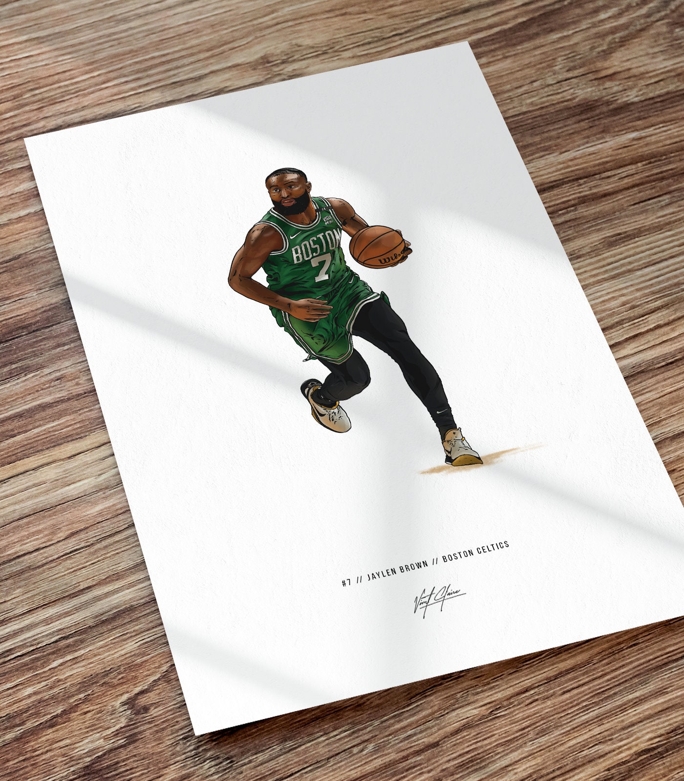 Jaylen Brown Jersey Poster for Sale by designsheaven