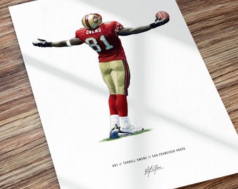 Terrell Owens Celebration - Terrell Owens - Posters and Art Prints