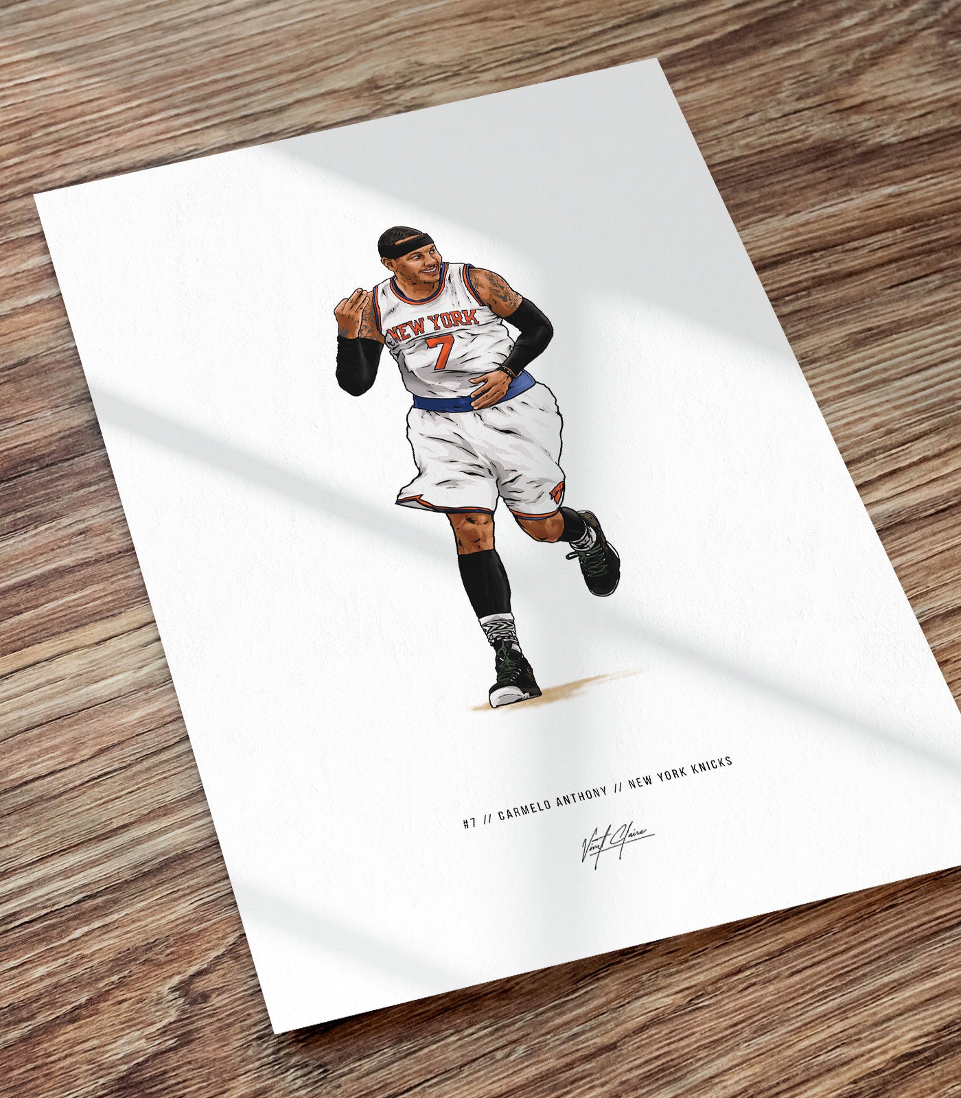 ZHANGMING Carmelo Anthony Poster Basketball Player (29) Artworks Picture  Print Poster Wall Art Painting Canvas Gift Decor Home Posters Decorative