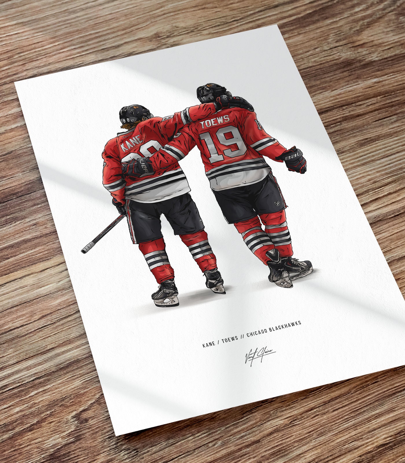 Jonathan Toews Signed Chicago Blackhawks Framed 8x10 Photo - NHL