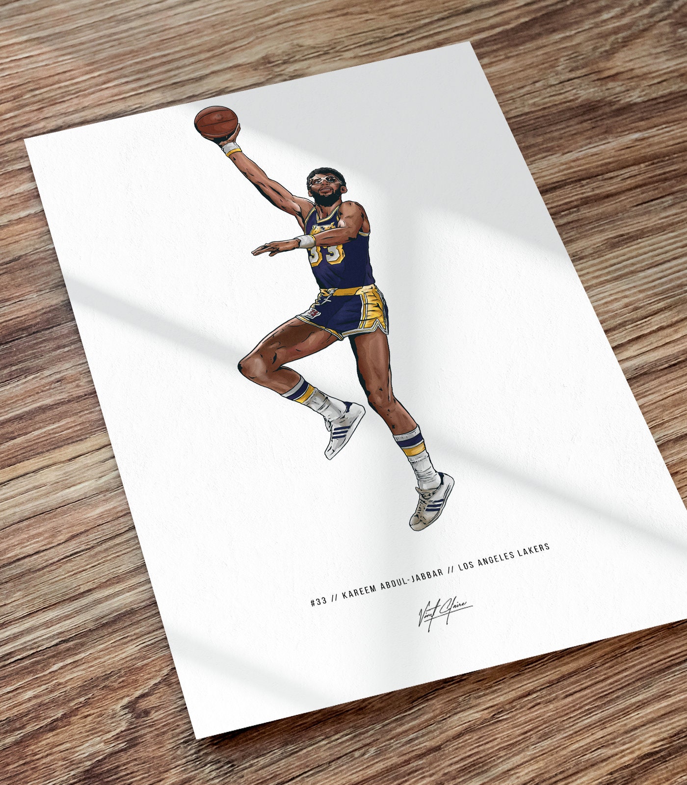 Lot Detail - Kareem Abdul-Jabbar Los Angeles Lakers Game Worn Home
