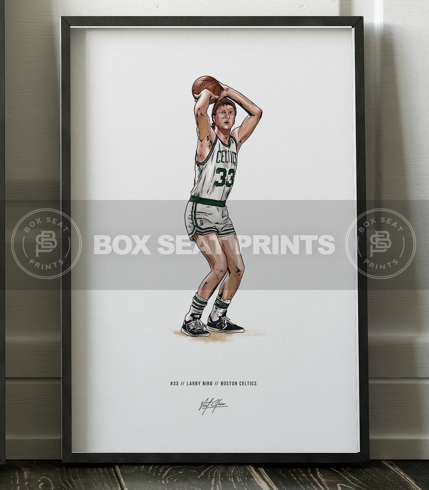 Larry Bird Poster, Boston Celtics Wall Art, Basketball Print, Nba Retro  Print – Poster