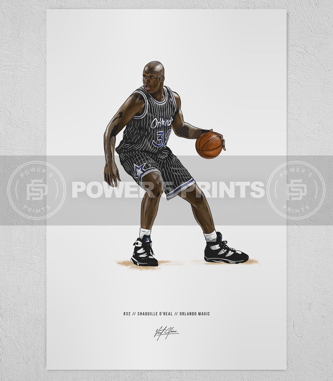 shaq black and white