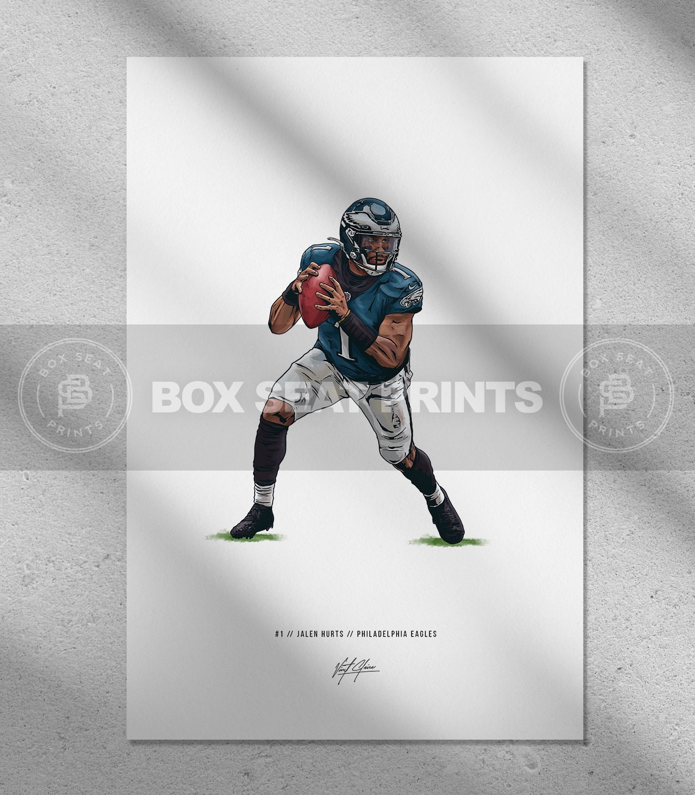 Local artist paints stunning picture of Eagles QB Jalen Hurts