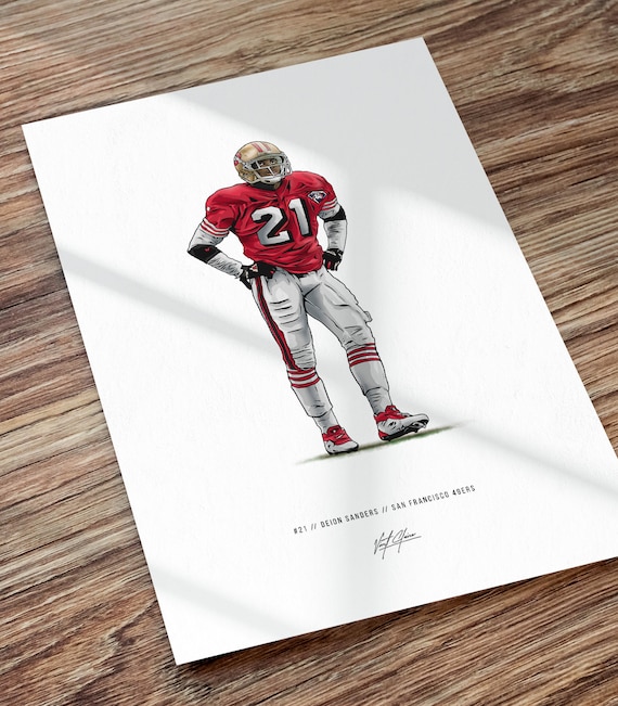 San Francisco 49ers Patrick Willis Portrait Sports Print Art 11x17