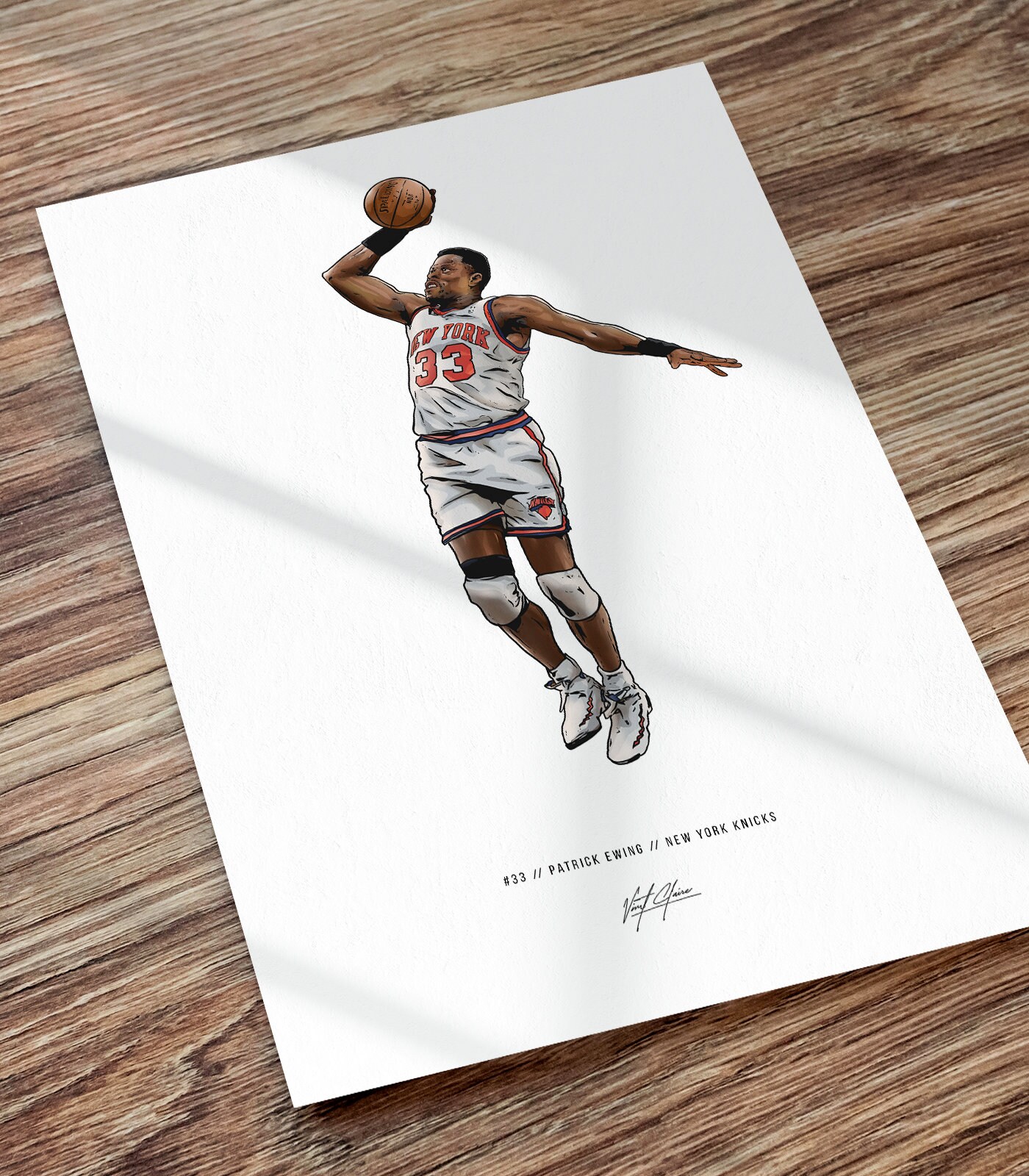 Patrick Ewing New York Knicks Poster