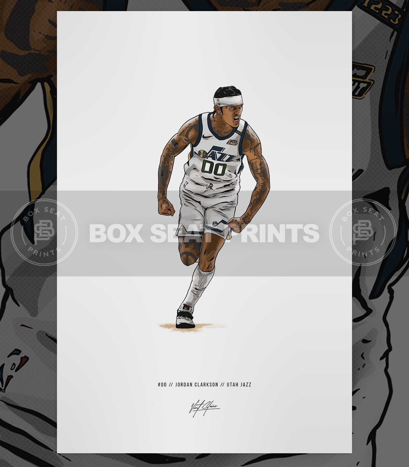 HD jordan clarkson utah jazz wallpapers