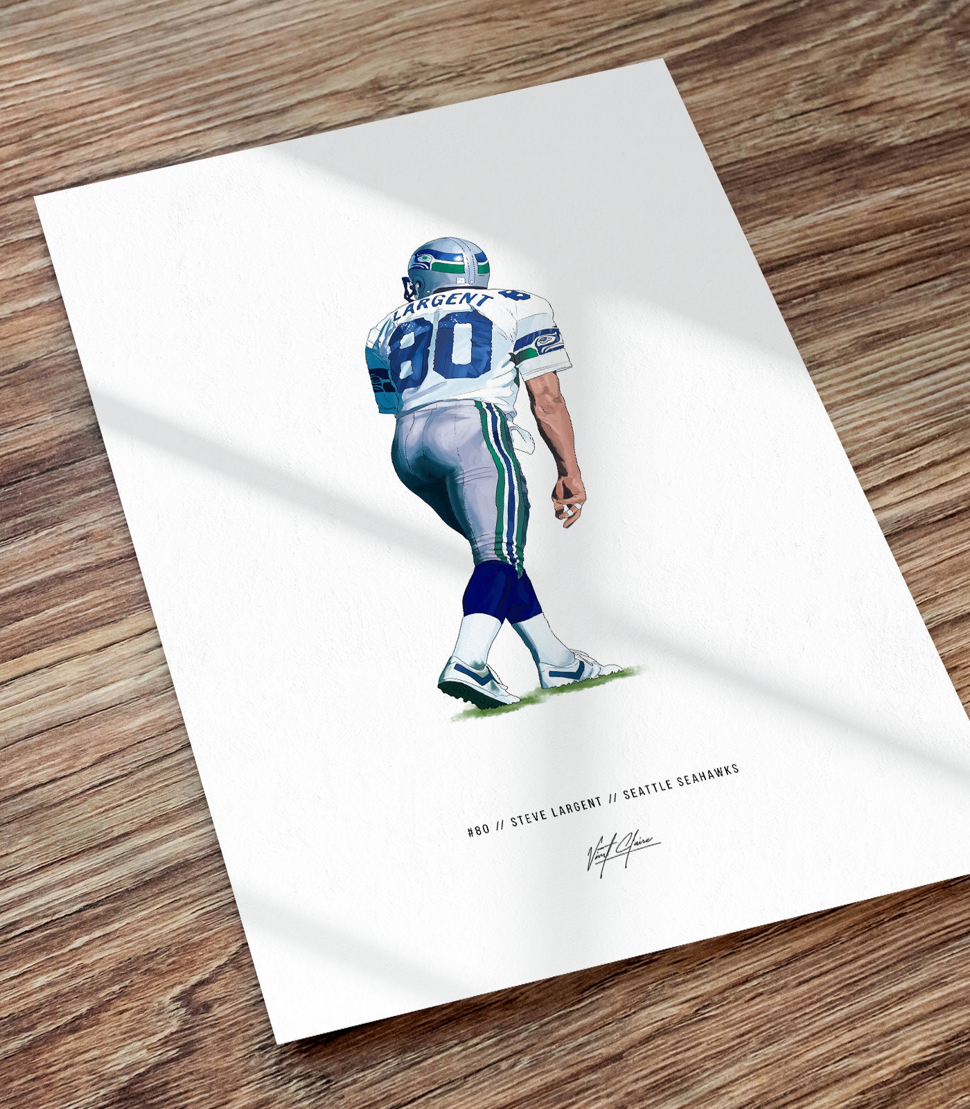 Steve Largent Seattle Seahawks Men's Nike NFL Game Football Jersey.