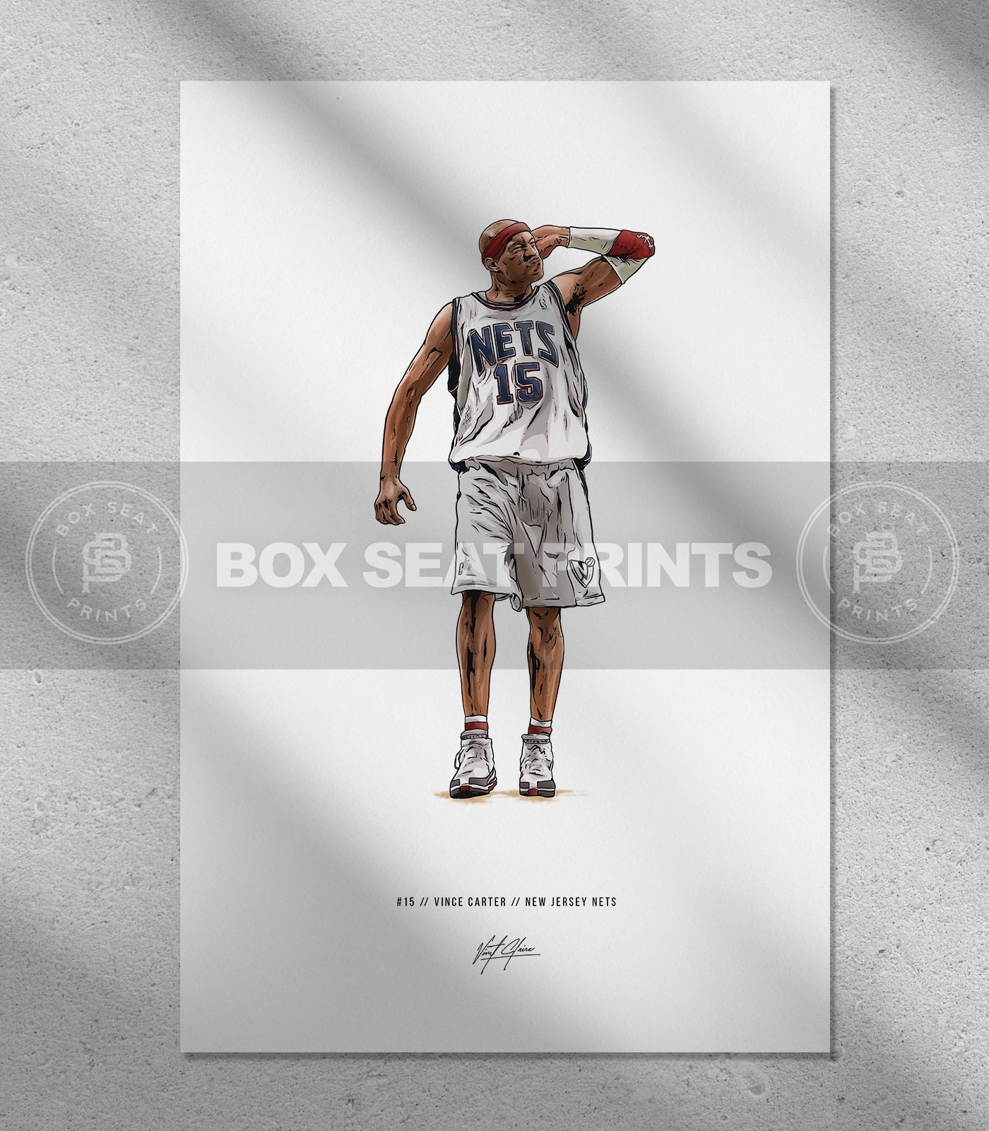 Vince Carter New Jersey Nets LIMITED STOCK 8X10 Photo