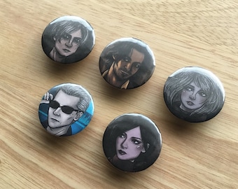 Resident Evil 4 Remake inspired Badges (32mm)