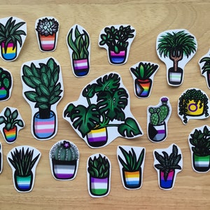 LGBTQ+ Pride Plant Stickers