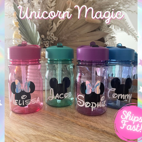 Minnie Personalized Tumbler, Mickey Tumbler, Disney Water Bottle, Disney Personalized Tumbler, Minnie Mouse, Mickey Mouse, Kids Disney Cup