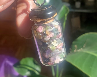 Bottled Crystal Necklaces