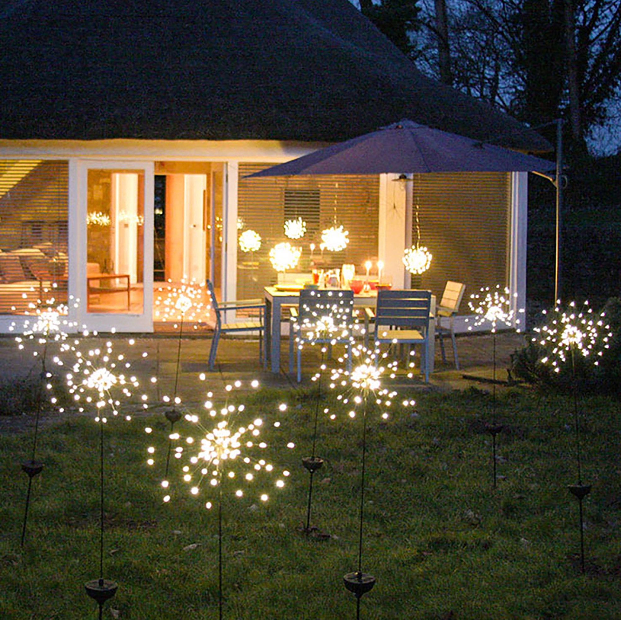 Outdoor Solar Fairy Light Firework Solar Firework Lights Etsy