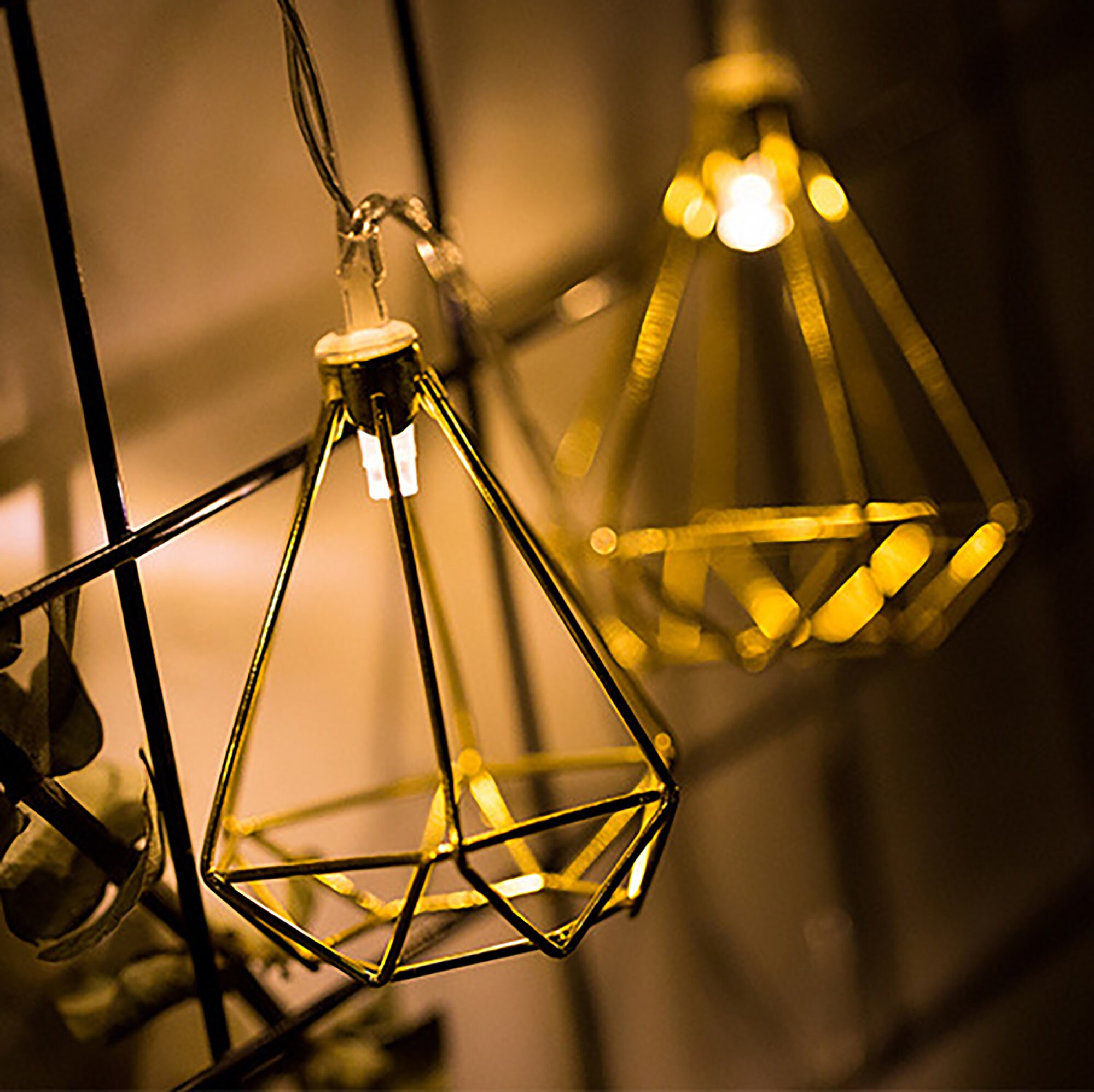 Cute Diamond String Lights Diamond Hanging String Lights Etsy