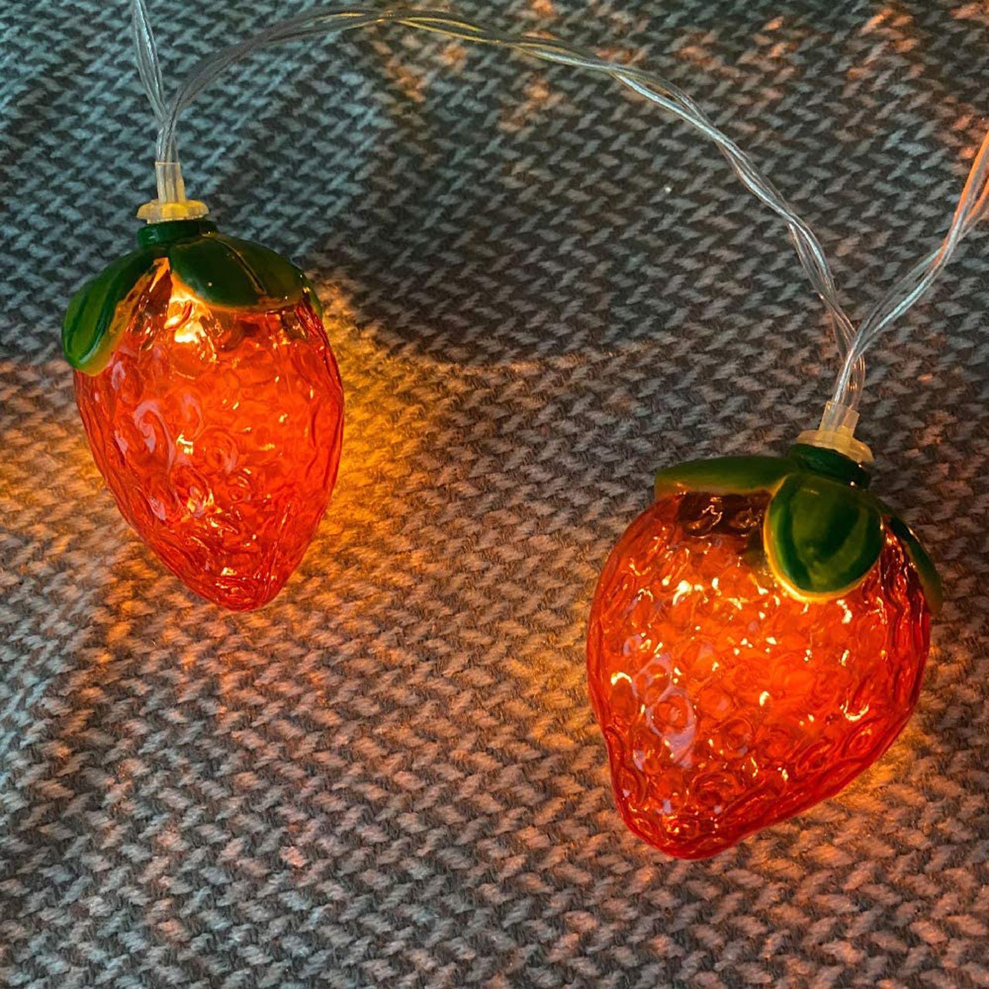Adorable LEDs Strawberry Light String Garden Fairy Lamp USB Etsy