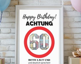 Birthday gift 50th birthday, cash gift, give cash 50 years