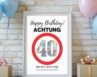 Regalo di compleanno per 40 anni, regalo in denaro, regalo in contanti per 40 anni