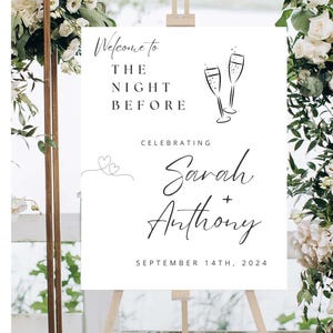 Placa de boas-vindas para casamento, Bem-vindo ao nosso pôster de casamento, Edite e personalize com o Canva