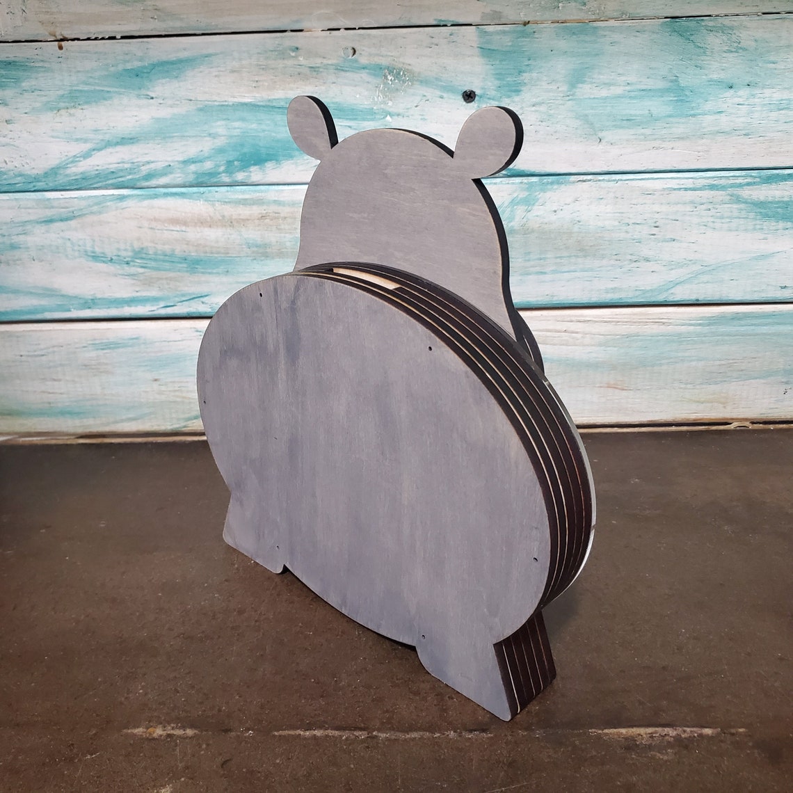Hippo Piggy Bank Glowforge Ready SVG Files | Etsy