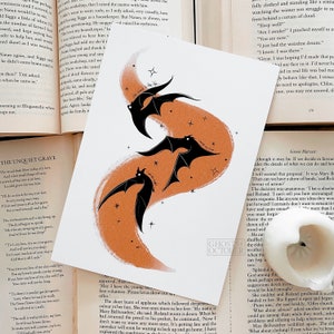 Carpe Noctem Print | bats | gothic art | Dracula | vampire | halloween | witchy | spooky | dark art | art print |