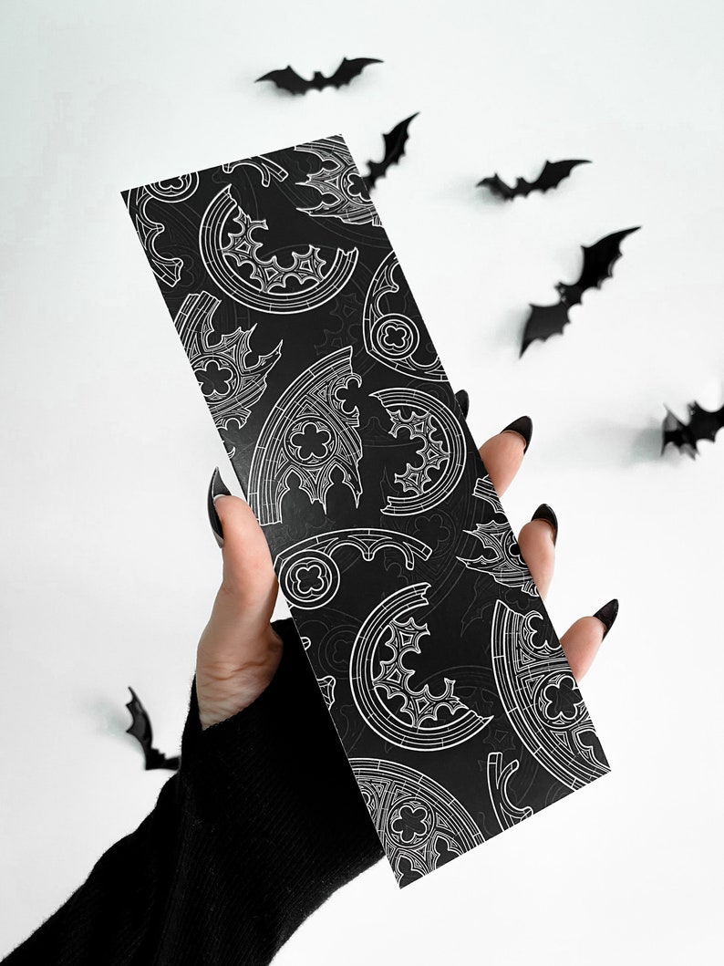 Cathedral Fragments Bookmark | Gothic Bookmark | Architecture | Gothic Art | Cathedrals | Cathedral Window | Dark Academia | Books | Reading immagine 1