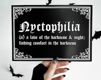 Nyctophilia Gothic Print