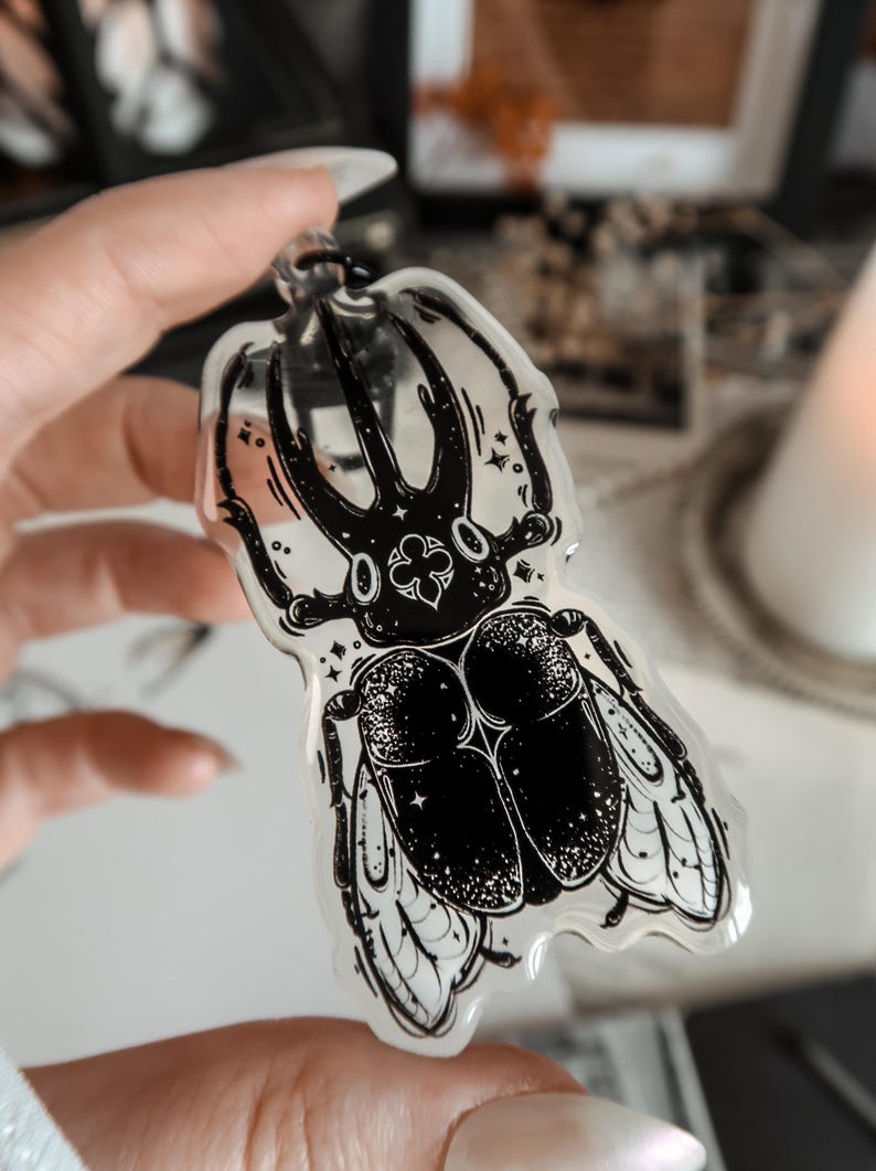 The Basilica Beetle Keychain Bag Charm - Beetle Keyring | Insect ...