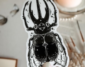 Basilica Beetle Sticker | Die Cut Vinyl | Waterproof | Gloss Sticker | beetles | entomology | gothic architecture | Journal | Stationary