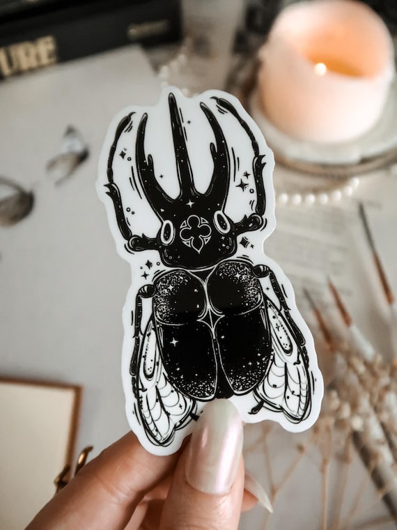 Basilica Beetle Sticker | Die Cut Vinyl | Waterproof | Gloss Sticker | beetles | entomology | gothic architecture | Journal | Stationary