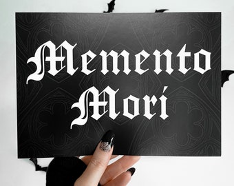 Memento Mori Gothic Print