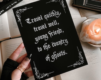 Country Of Ghosts Gothic Print | gothic art | dark art | gallery wall | halloween | spooky | wall art | A5 |